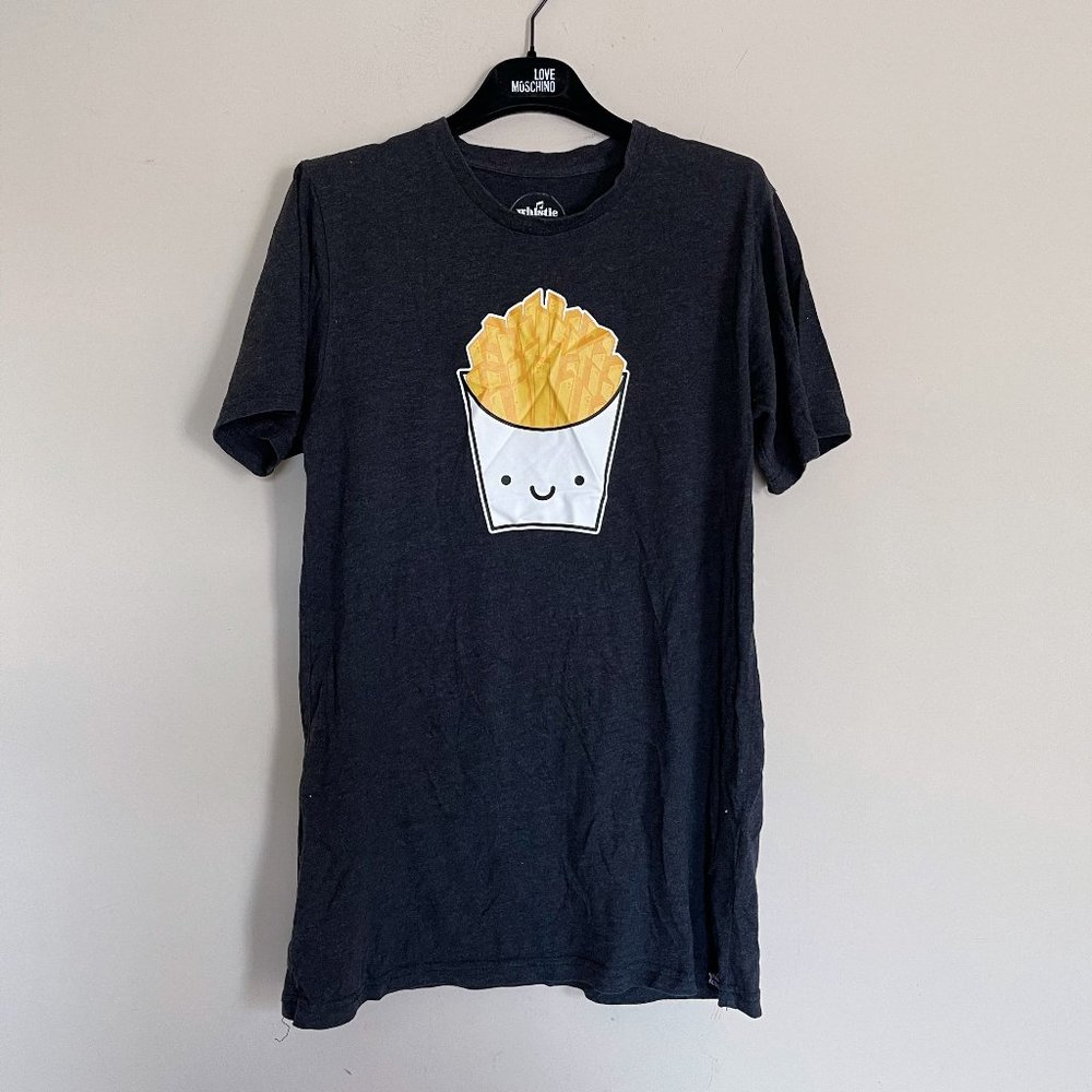 Whistle & Flute Fries Tee Sz M